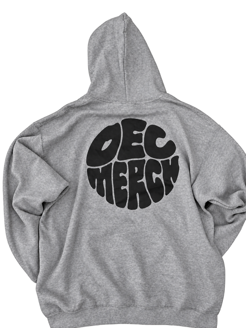 Bubble Logo — Grey Hoodie