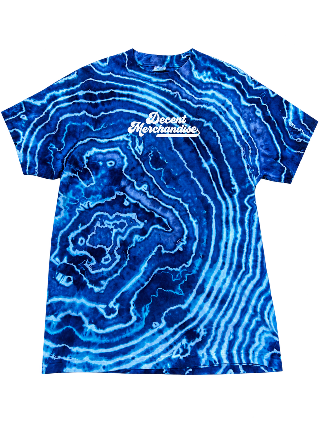 Script Logo — Electric Blue Geode Tee