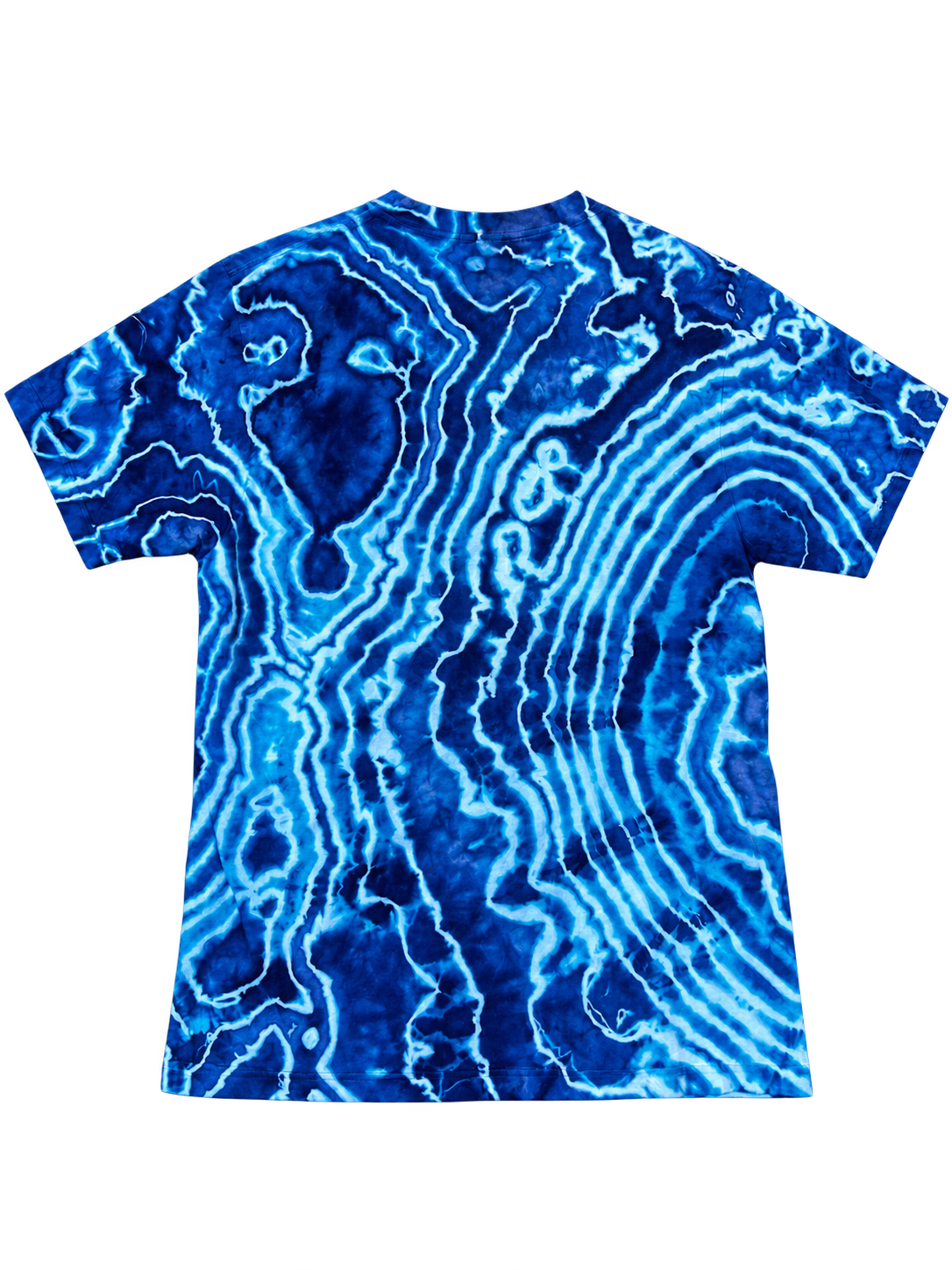 Script Logo — Electric Blue Geode Tee