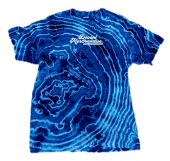 Script Logo — Electric Blue Geode Tee