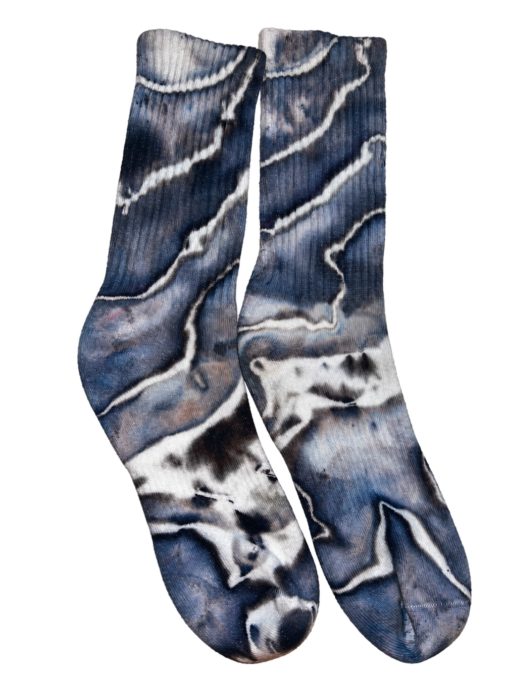 Slate Current — Hand-Dyed Socks