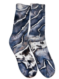 Slate Current — Hand-Dyed Socks