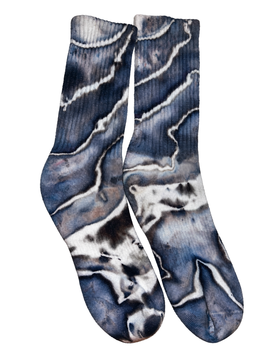Slate Current — Hand-Dyed Socks